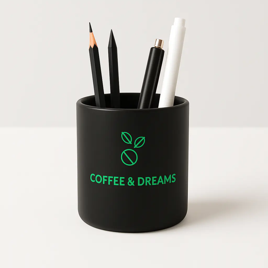 Desk Pen Holder - Black