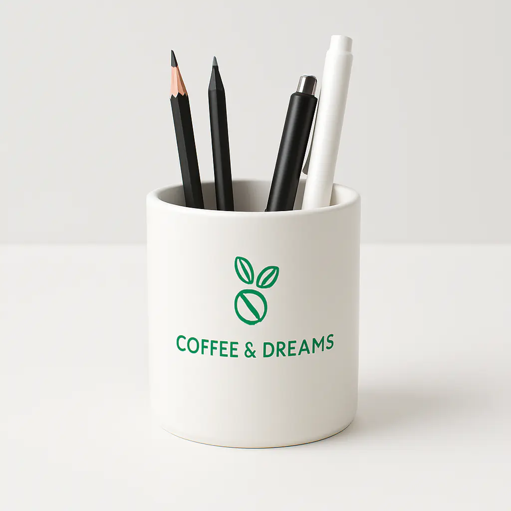 Desk Pen Holder - White